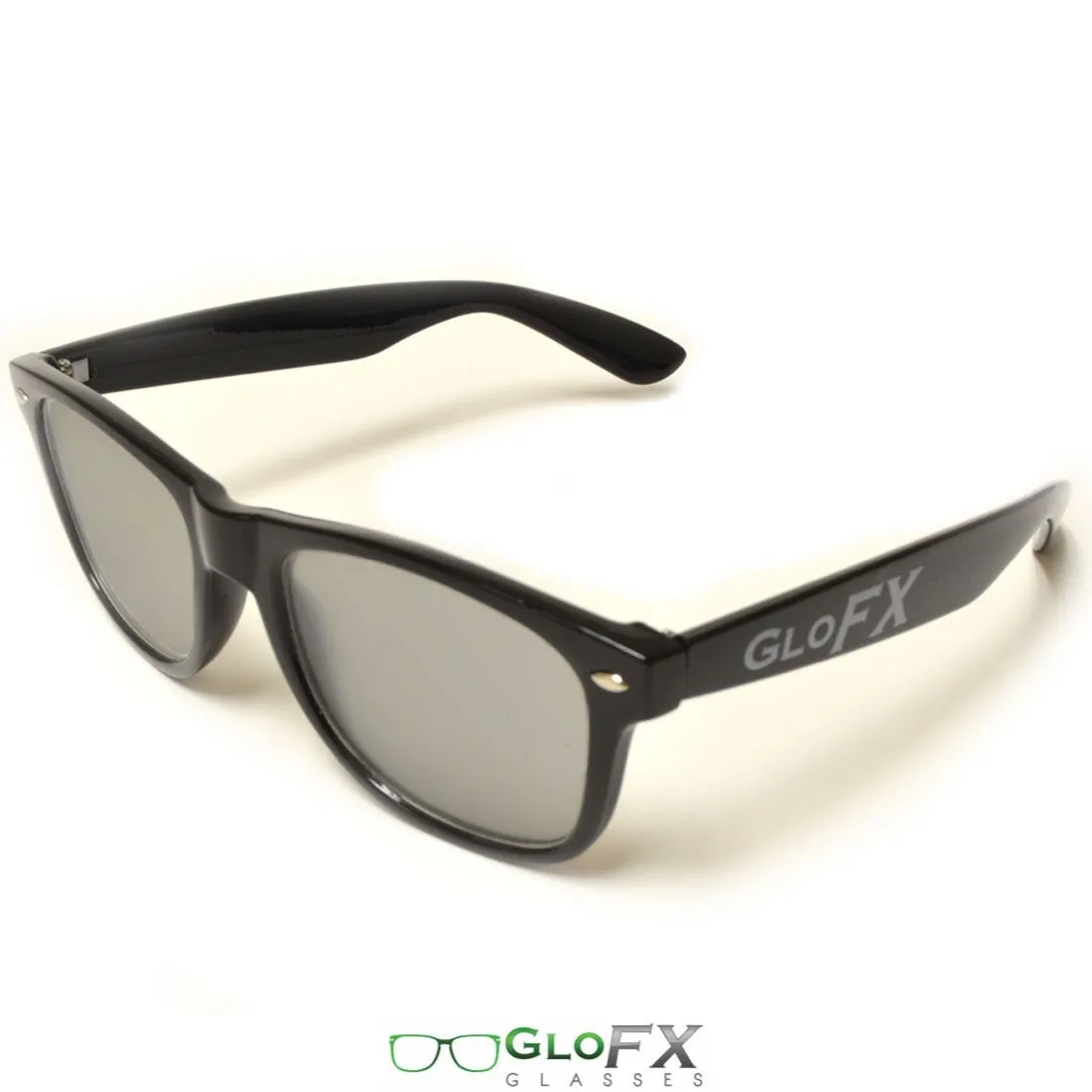 GloFX Ultimate Extreme Diffraction Glasses - Black - Grey Tinted