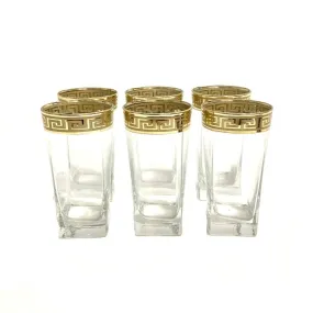 Gold Cocktail Glass Set (Pack of 6)