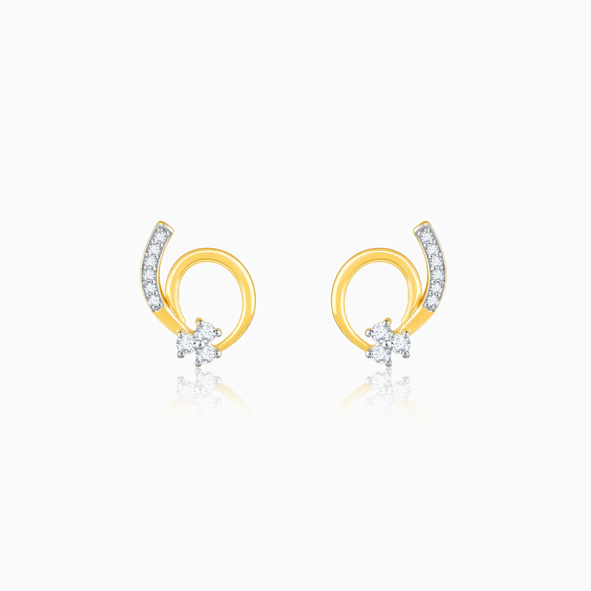 Gold Gentle Passion Diamond Earrings