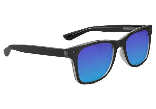 Harper Premium Polarized - Matte Blackout/Blue Mirror