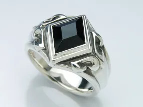 Hide Snake Onyx Ring