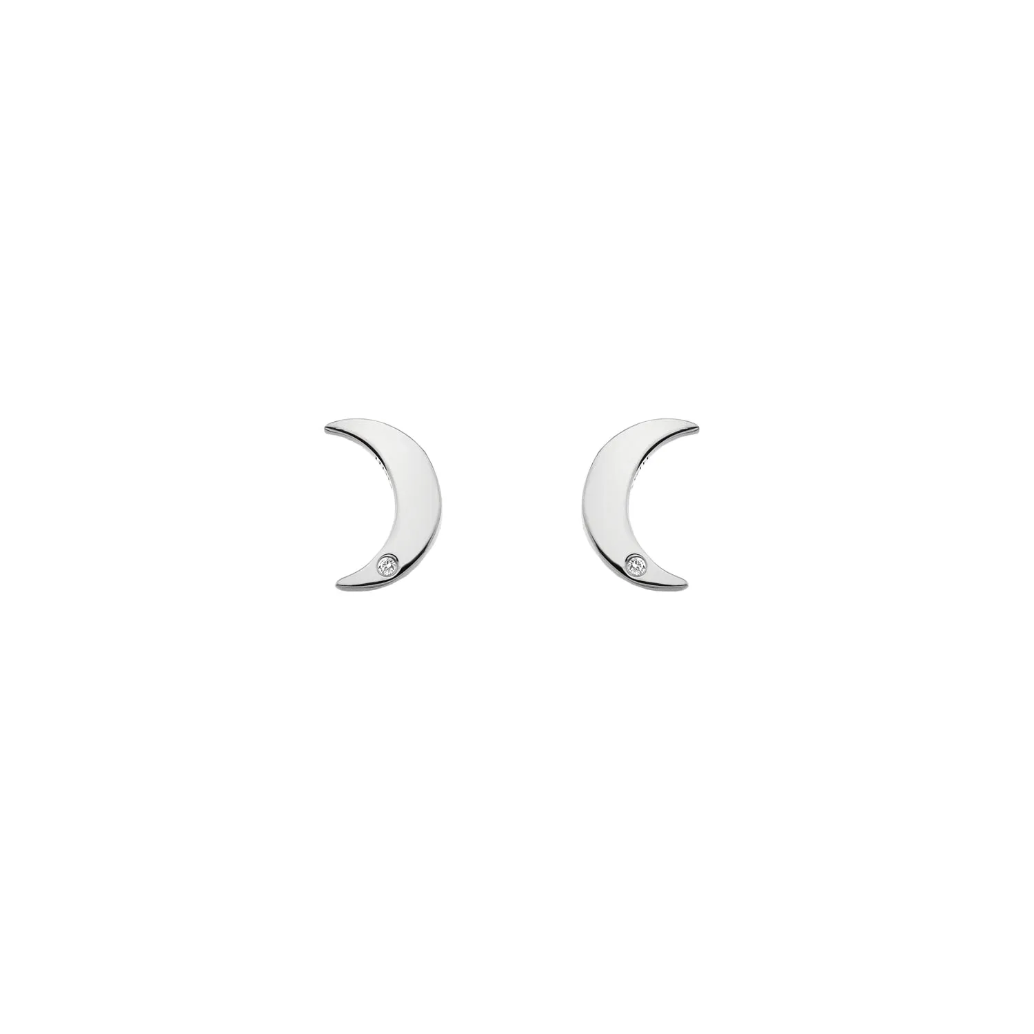 Hot Diamonds Diamond Amulet Crescent Earrings | Sterling Silver