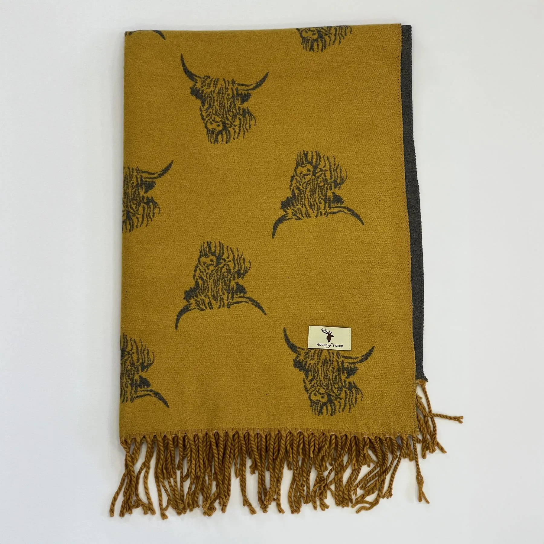 House of Tweed Highland Cattle Scarf