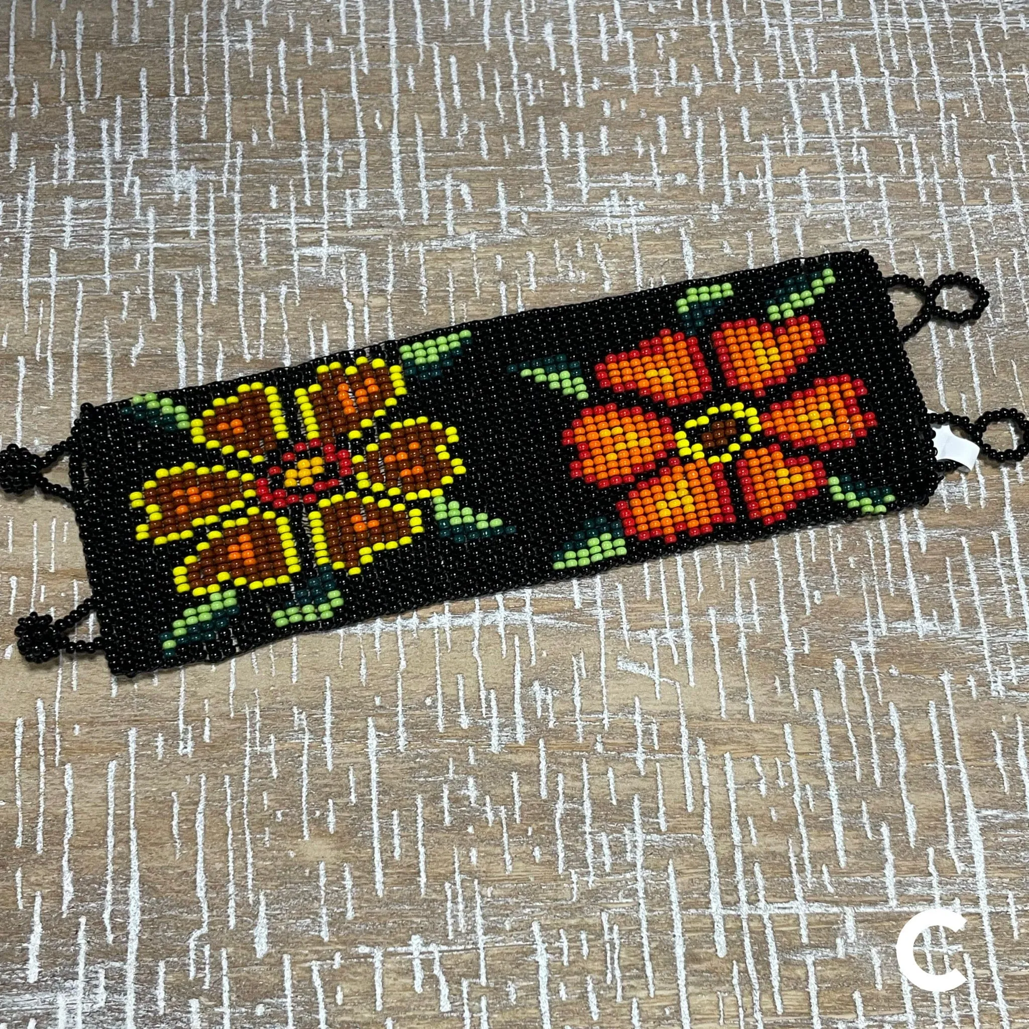 Huichol Native American Beaded  Bracelet - 2 Inches