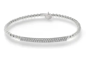 Hulchi Belluni 'Tresore' Diamond Bar Stretch Bracelet (21348)