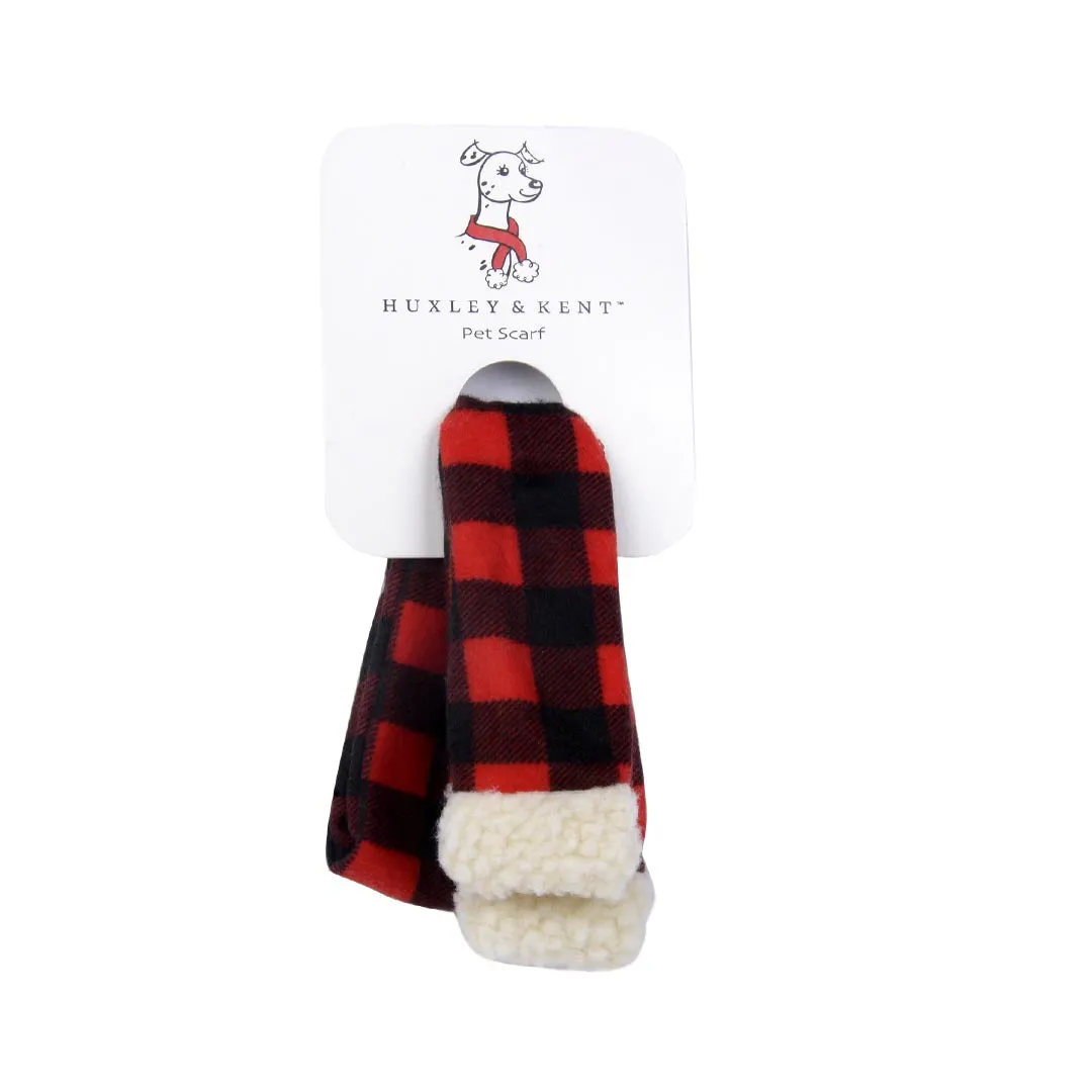 HUXLEY & KENT BUFFALO PLAID PET SCARF