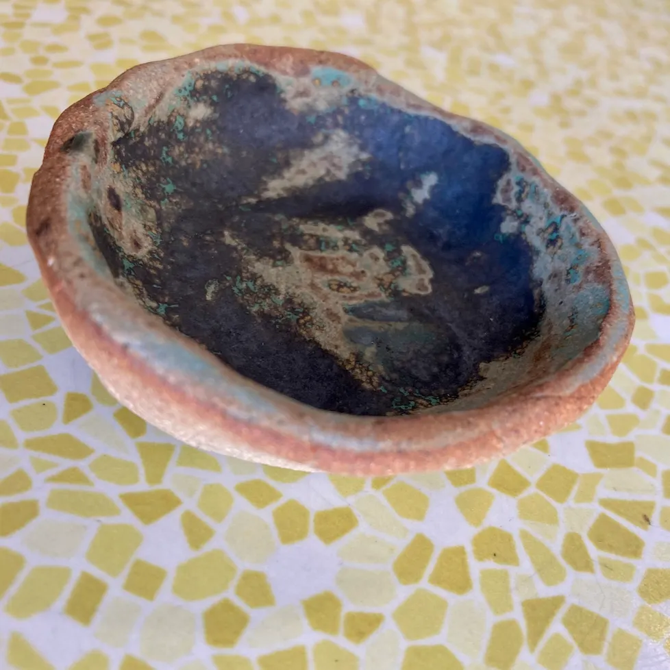 i Made This Ceramics Black/Green Mini Dish