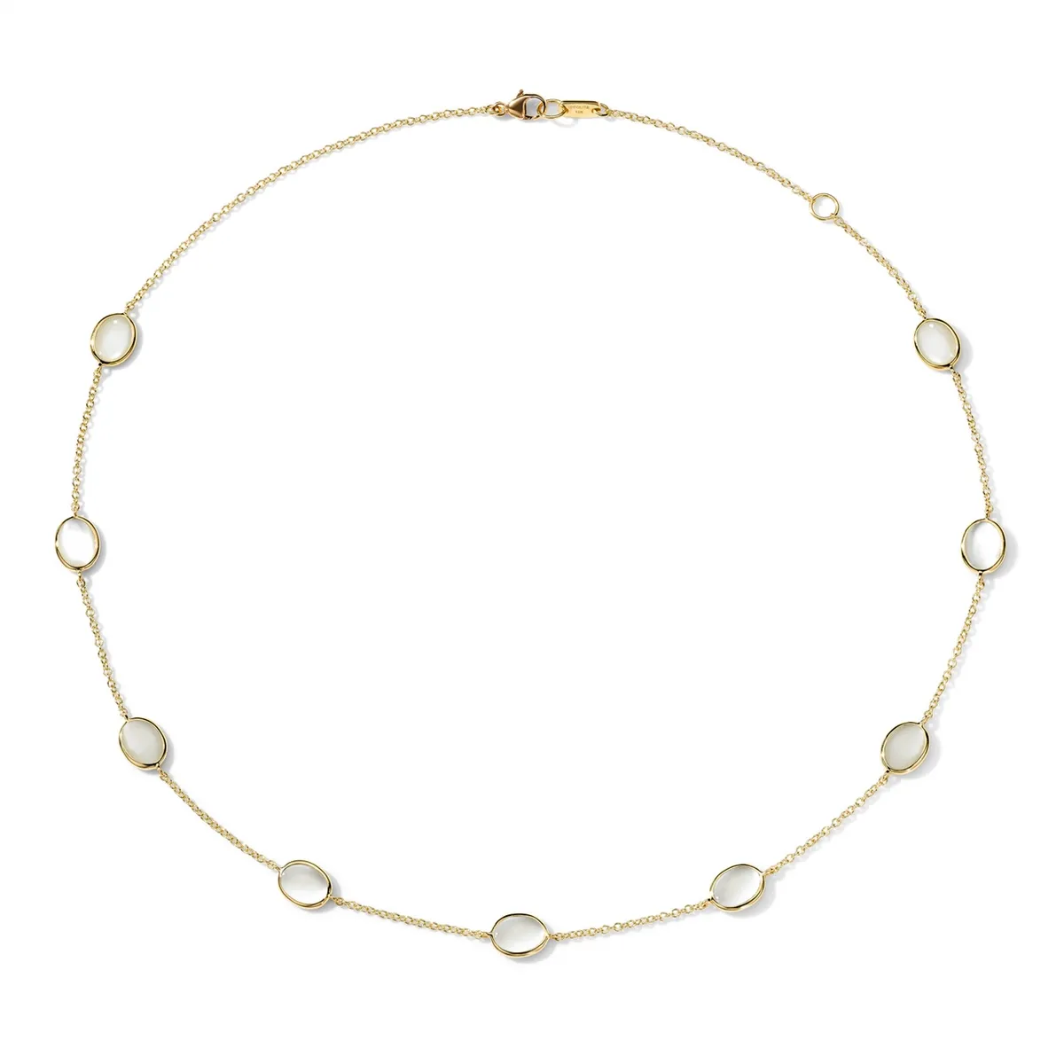 Ippolita 18K Yellow Gold Polished Rock Candy Confetti Necklace with Mother of Pearl