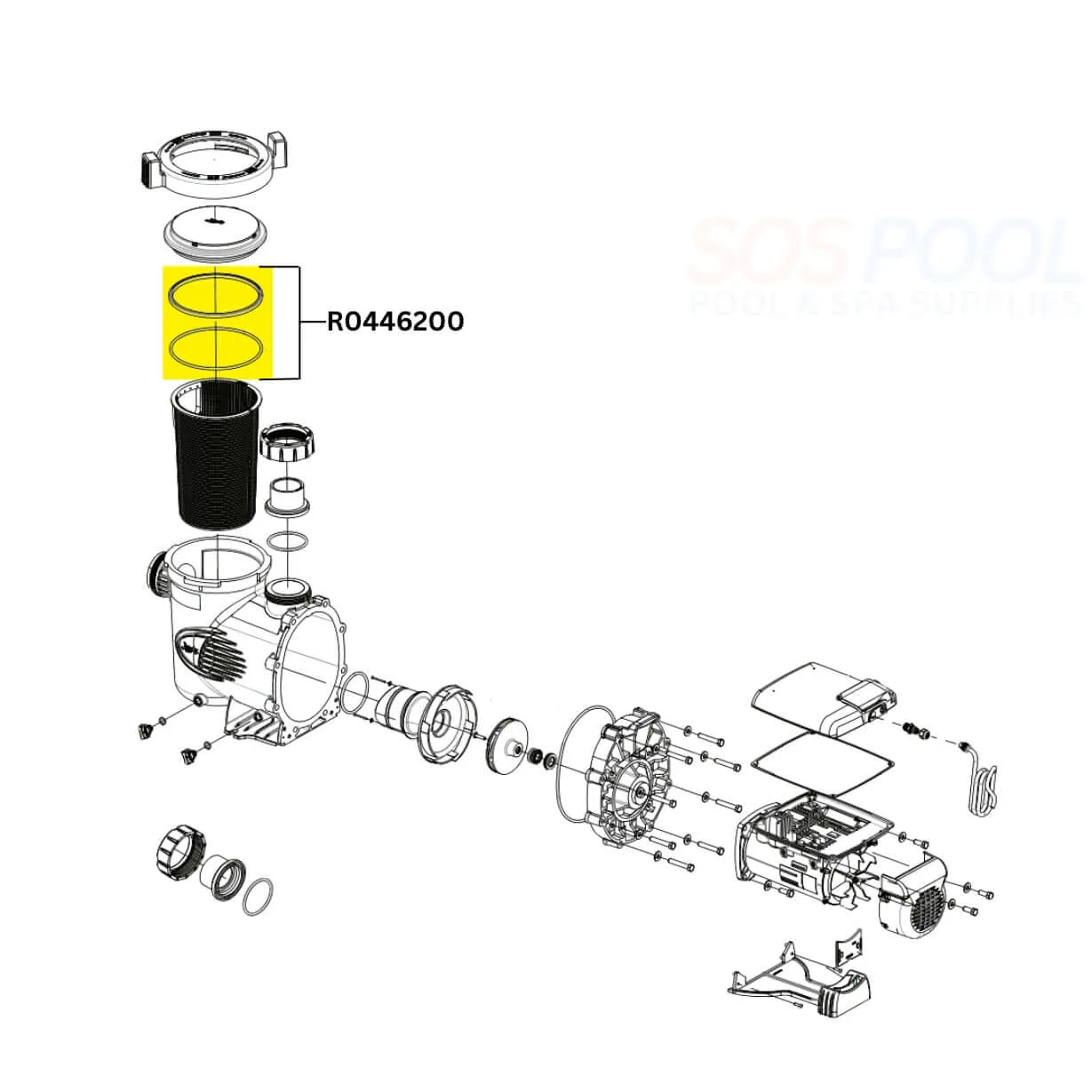 Jandy Lid O-Ring For ePump and Stealth Pumps | R0446200