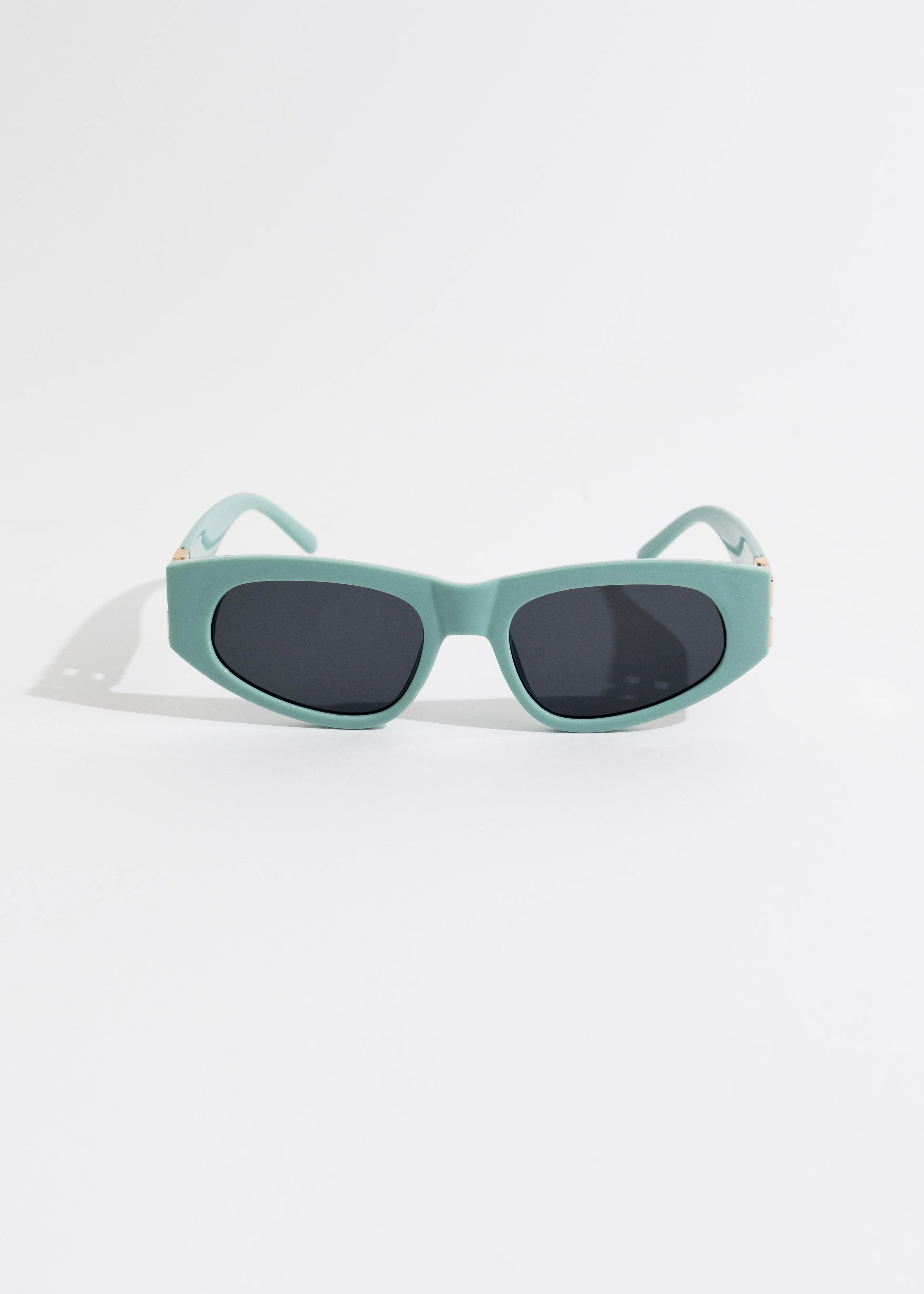 Keep Watching Oval Sunglasses Green