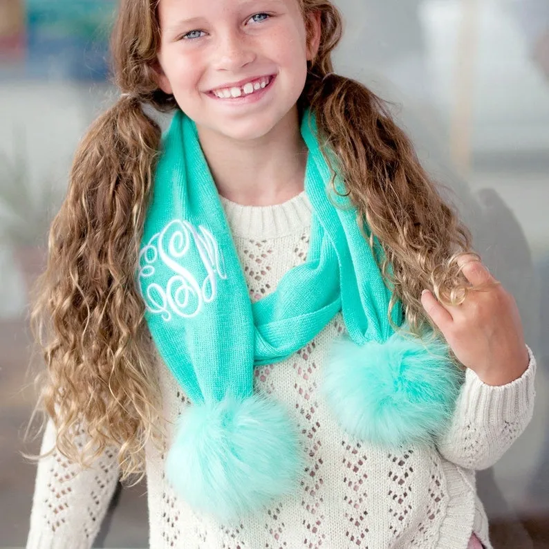 Kids Pom Pom Scarf