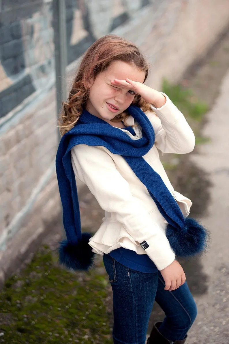 Kids Pom Pom Scarf