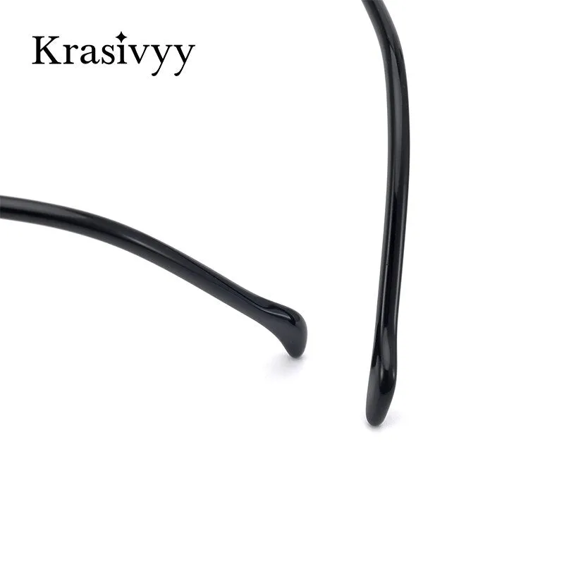 Krasivyy Women's Rimless Glasses Square Screwless Titanium Eyeglasses Kr16007