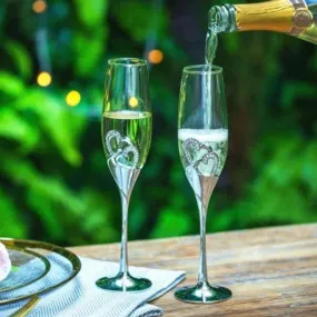 LOVE CHAMPAGNE FLUTE GIFT - SET OF 2