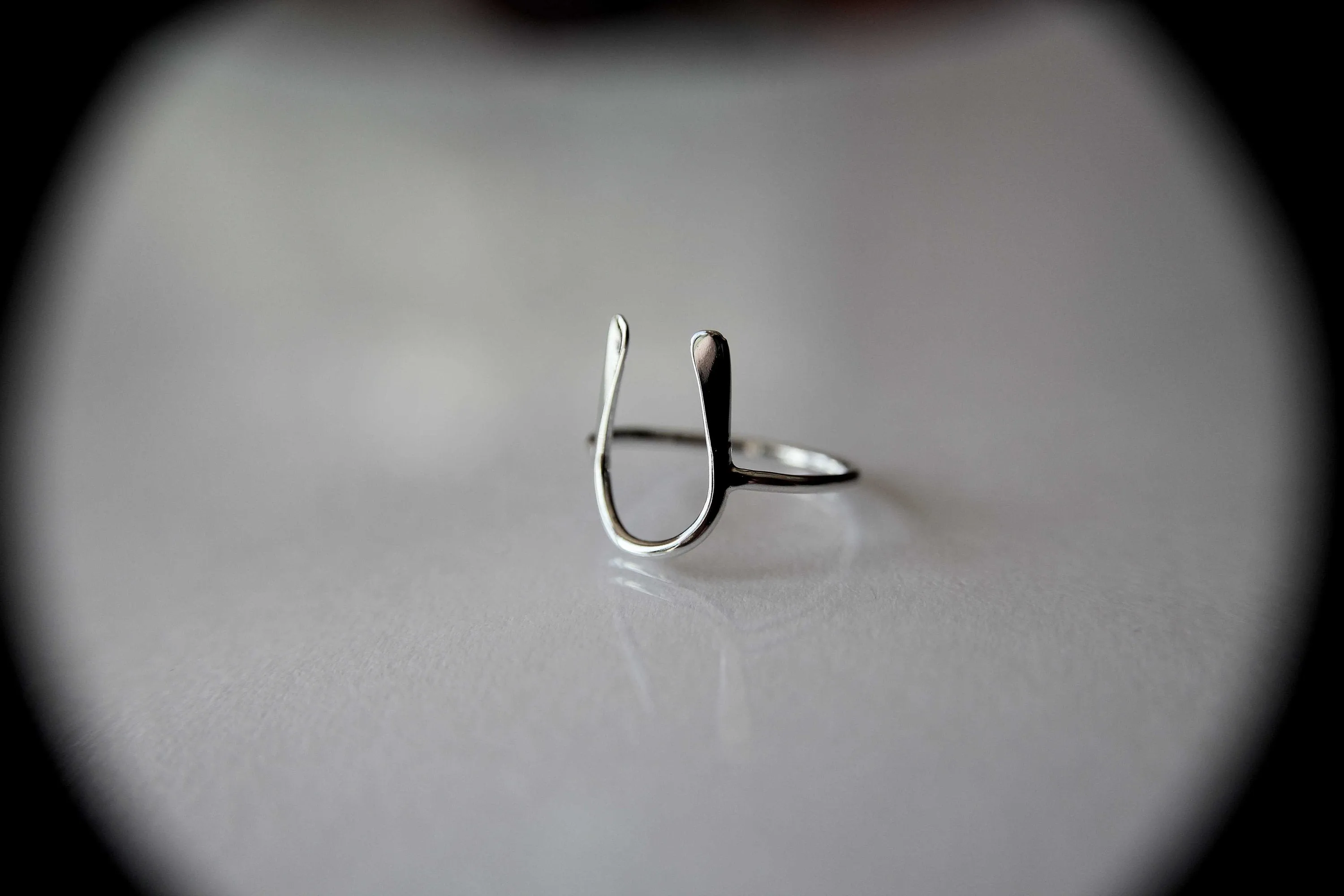 Lucky Horseshoe Ring, Silver Luck Ring, Silver Horseshoe Ring, Stacking Ring, Goodluck Ring, Equestrian Ring, Everyday Ring, Silver Stacking