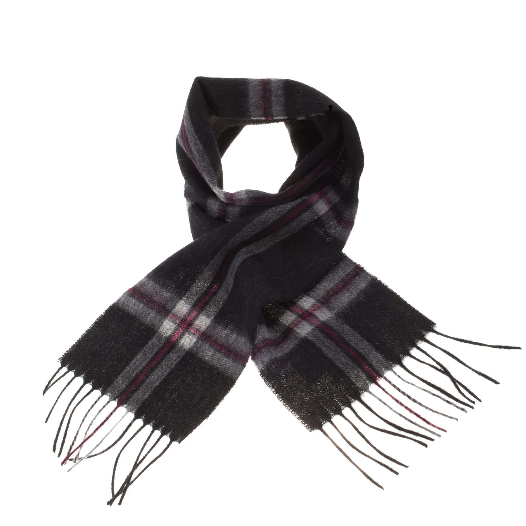 Mini Edinburgh Lambswool Scarf  Thomson Charcoal