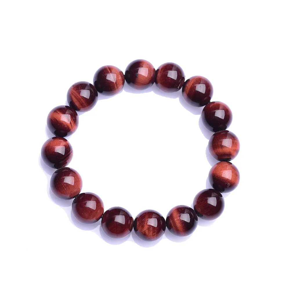 Natural Red Tiger Eye Bracelet for Men