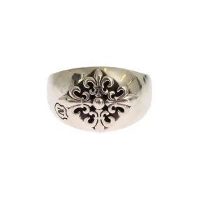 Nialaya Exquisite Silver Statement Ring for Men