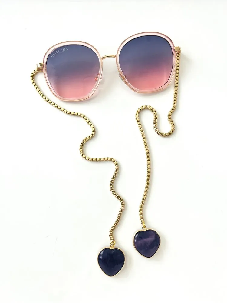 Peace and Love Crystal Sunglasses