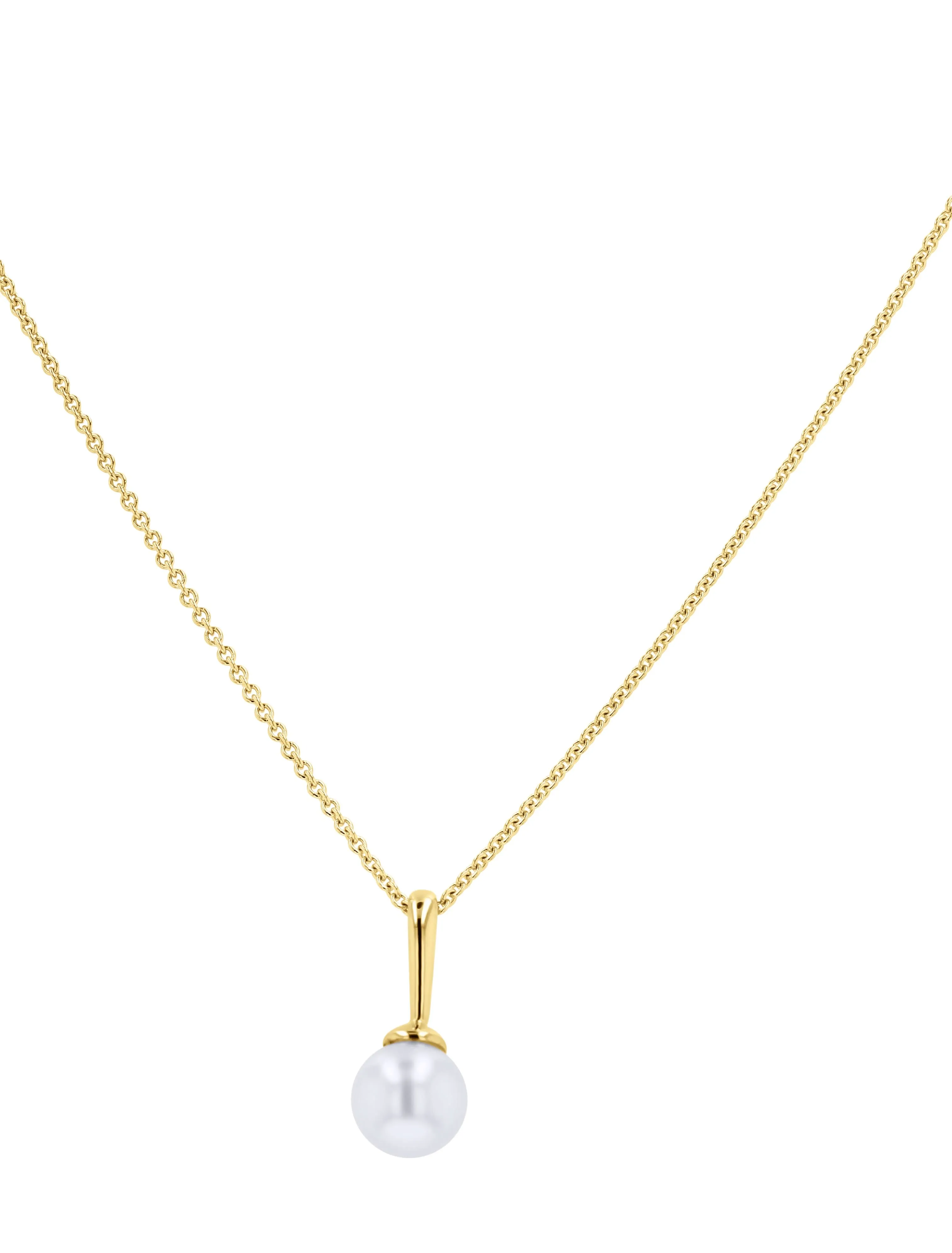 Pearl Solitaire Pendant Necklace