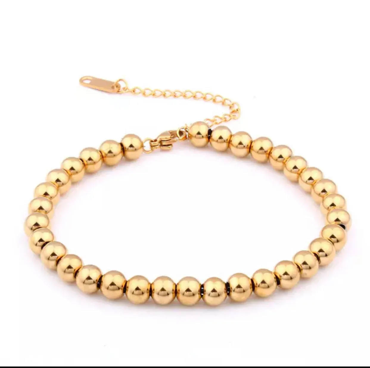 Posh Gold Beaded Bracelet