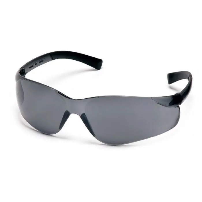 Pyramex Ztek S2520S Safety Glasses, Gray Lens and Frame, One Size, 1 Each