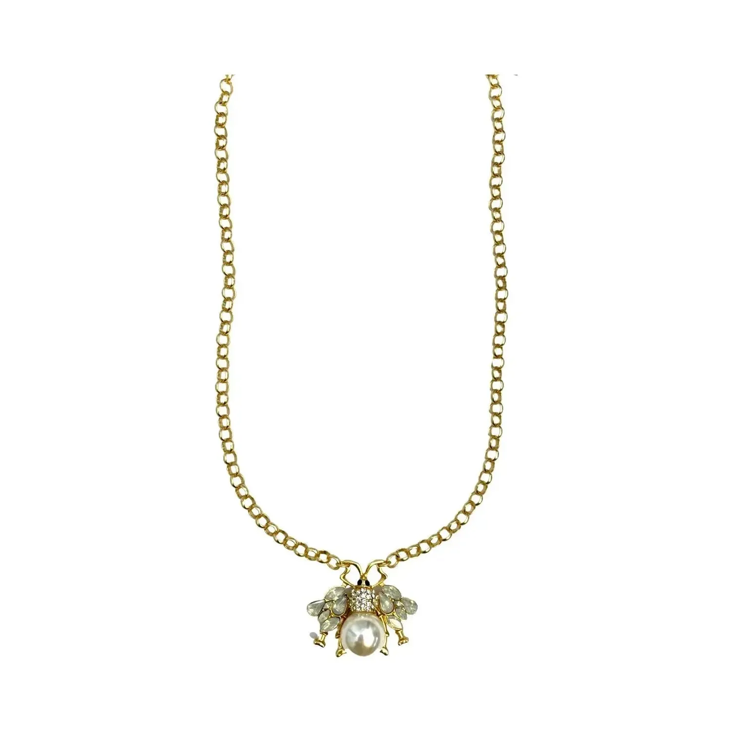 Queen Bee Long Necklace - Gold