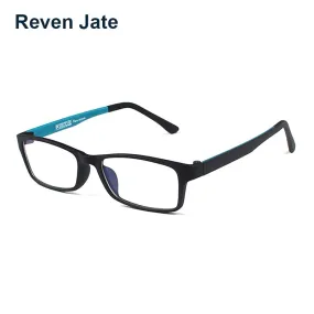 Reven Jate Unisex Full Rim Square Tr 90 Titanium Eyeglasses 1302