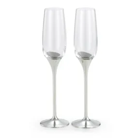 Royal Selangor Champagne Flutes - Pair - Domaine Range