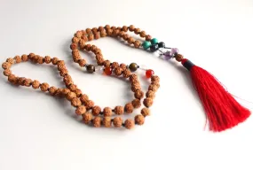 Rudraksha Seven Chakra Healing Mala