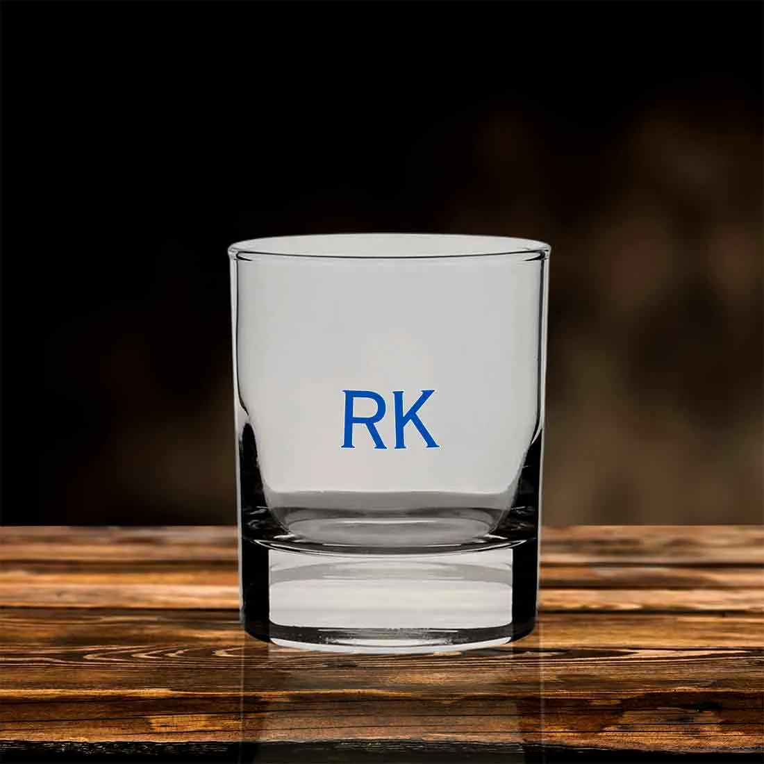 Scotch Glasses with Initial - Personalized Whiskey Glass for Men