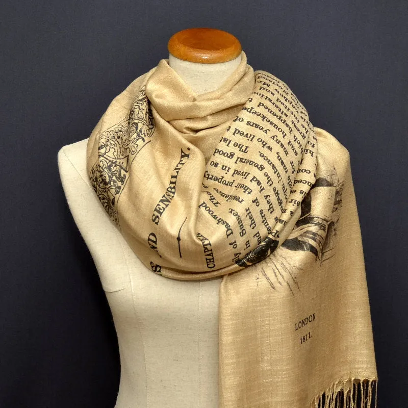 Sense and Sensibility by Jane Austen Shawl Scarf Wrap