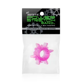 Si-95093 COCK RINGS - POWER STRETCH BANDS (PURPLE)