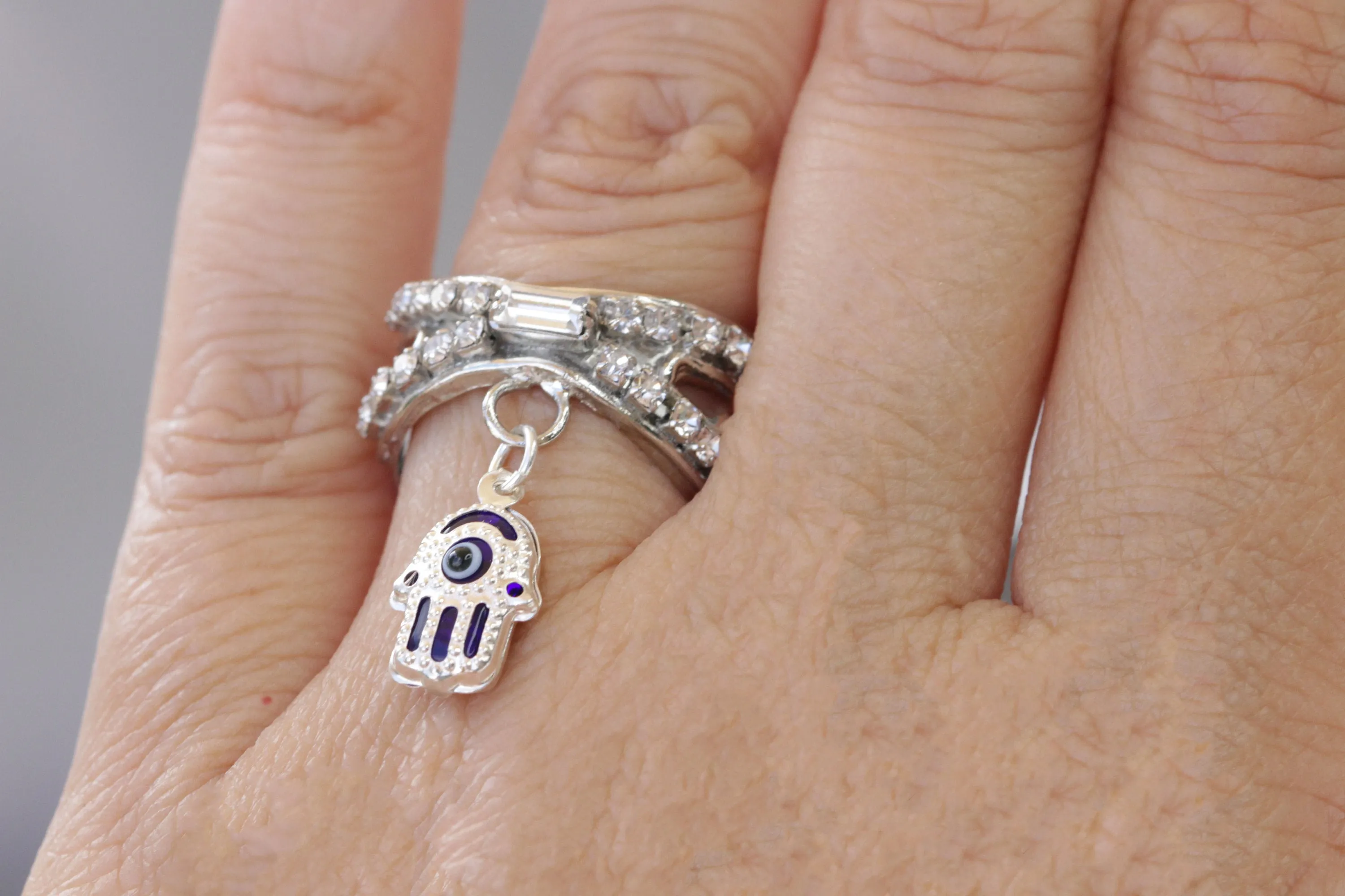 Silver Hamsa Ring