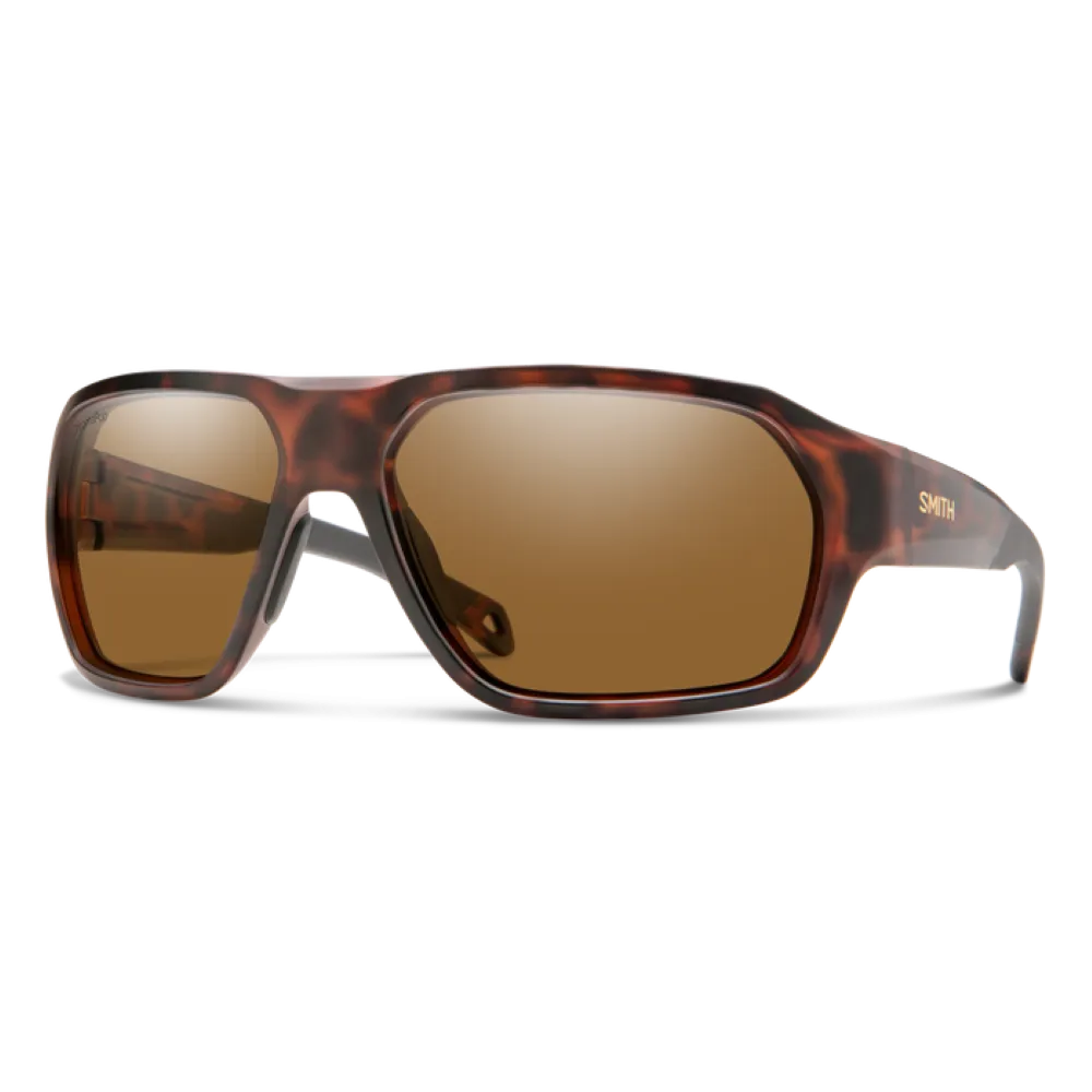 Smith Deckboss Matte Tortoise Frame - ChromaPop Glass Polarized Brown Mirror Lens - Polarized Sunglasses