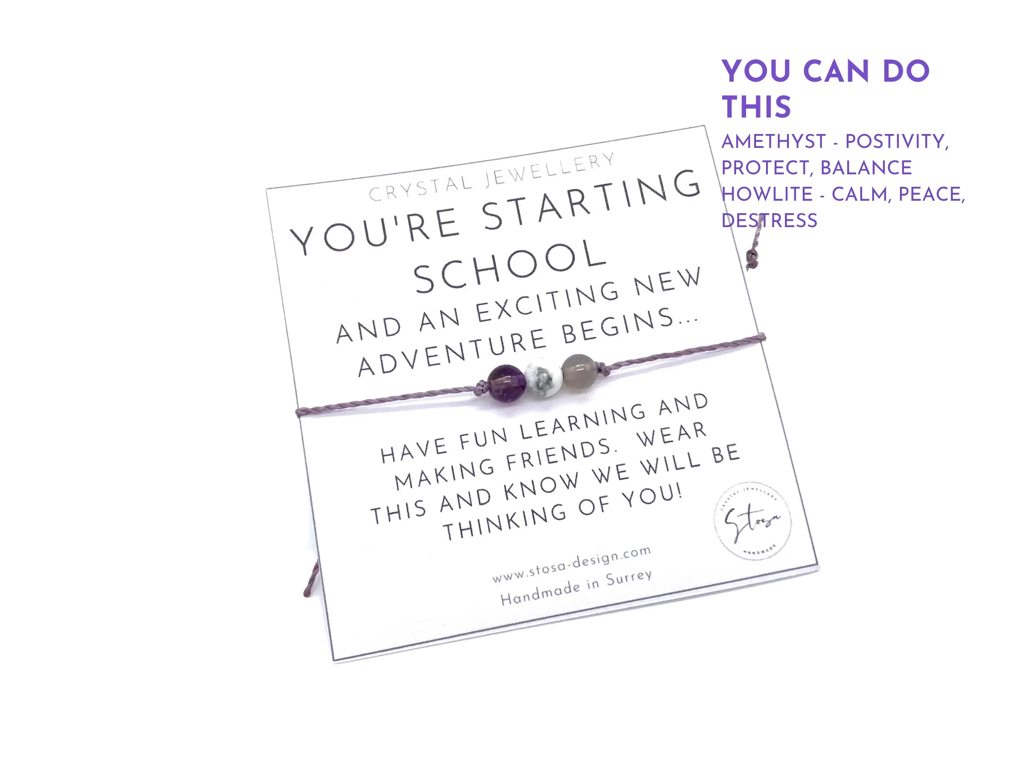 Starting School Crystal Bracelet