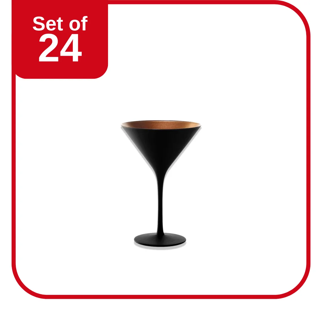 STOLZLE OLYMPIC COCKTAIL GLASS 240ml MATT BLACK/BRONZE