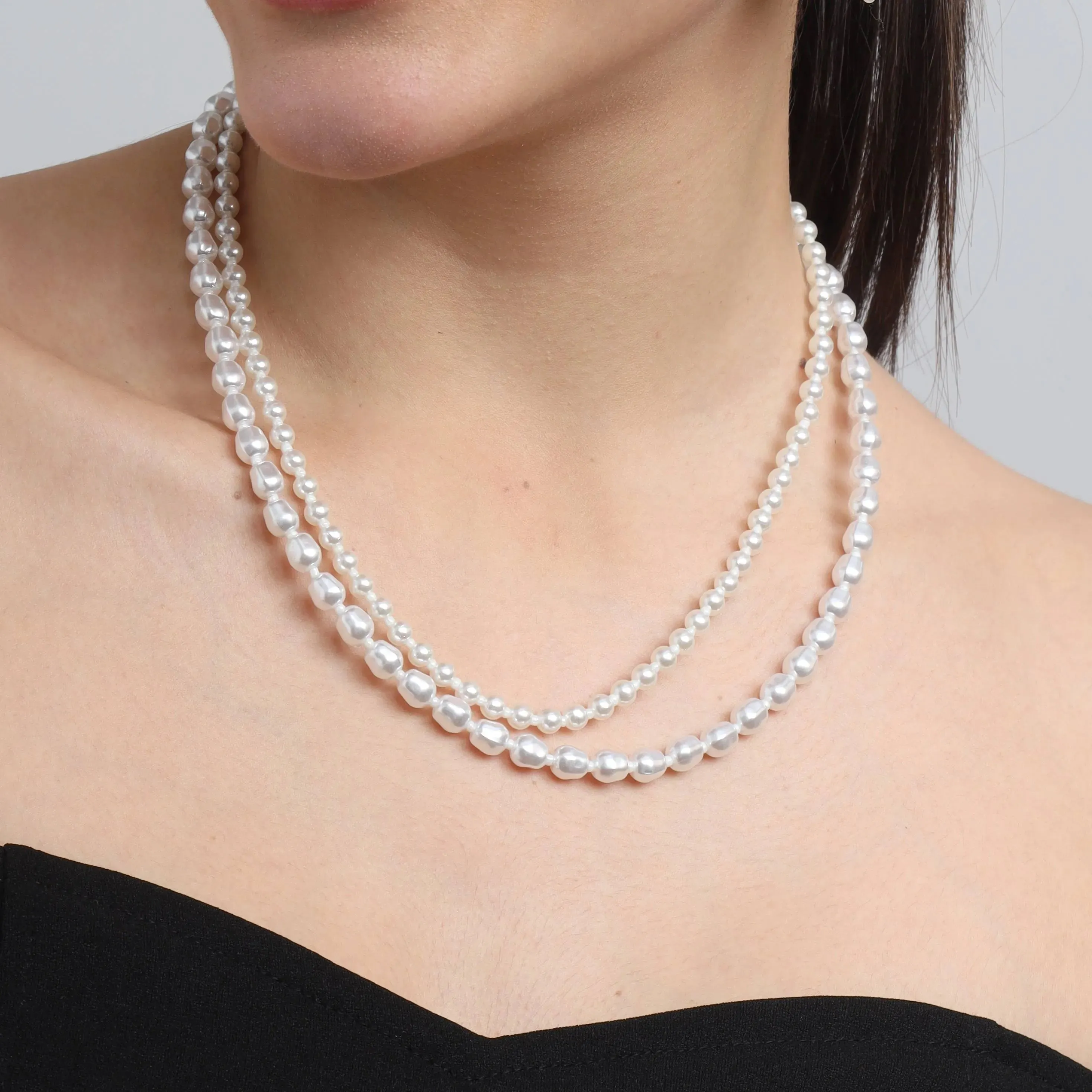 TFC Royal Pearl Strands Necklace