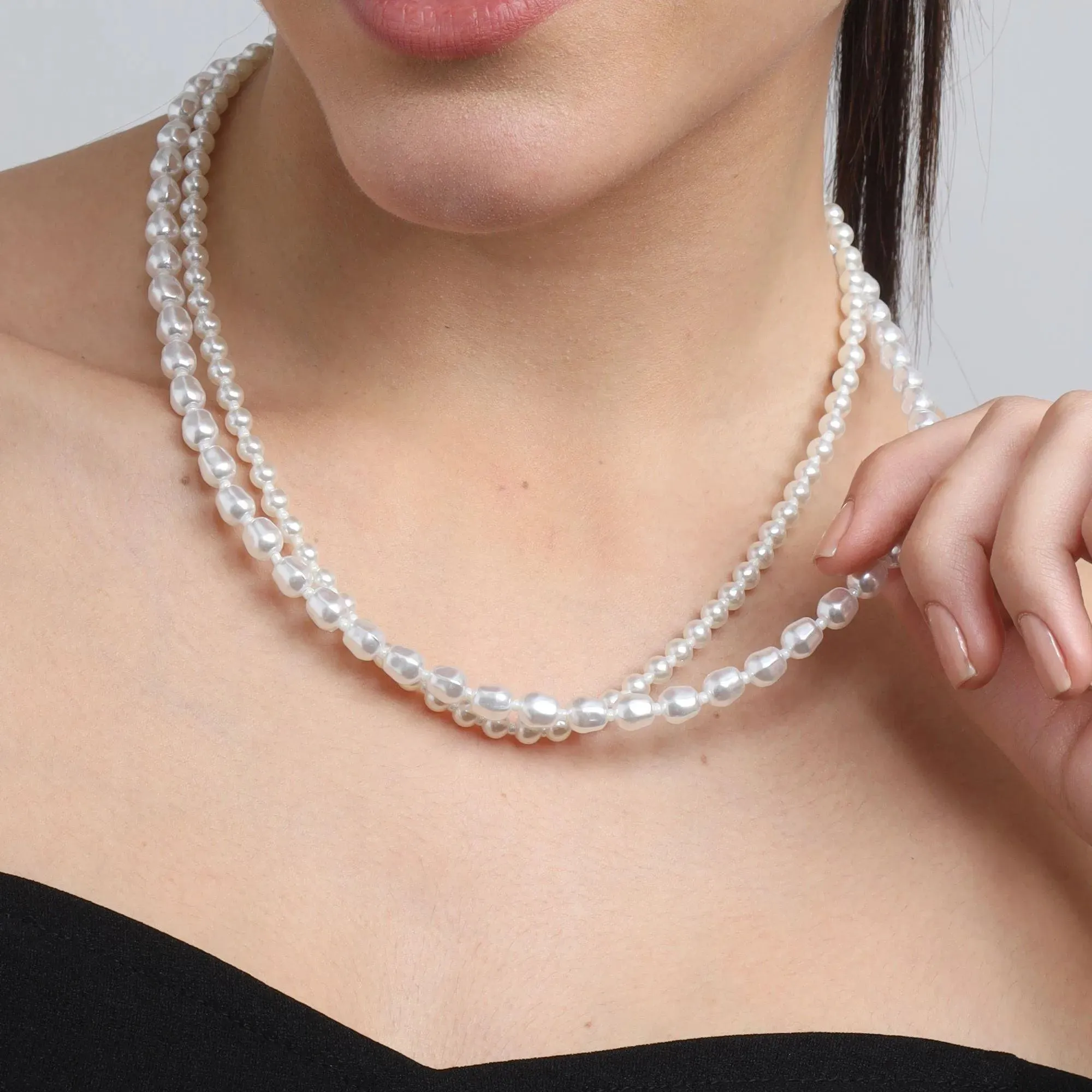 TFC Royal Pearl Strands Necklace