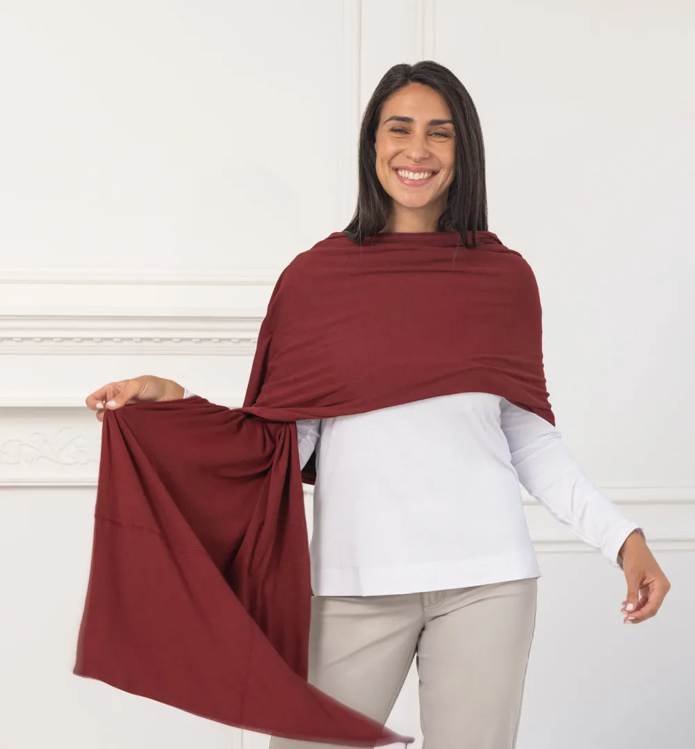 Threshold Utility Scarf - Deep Maroon