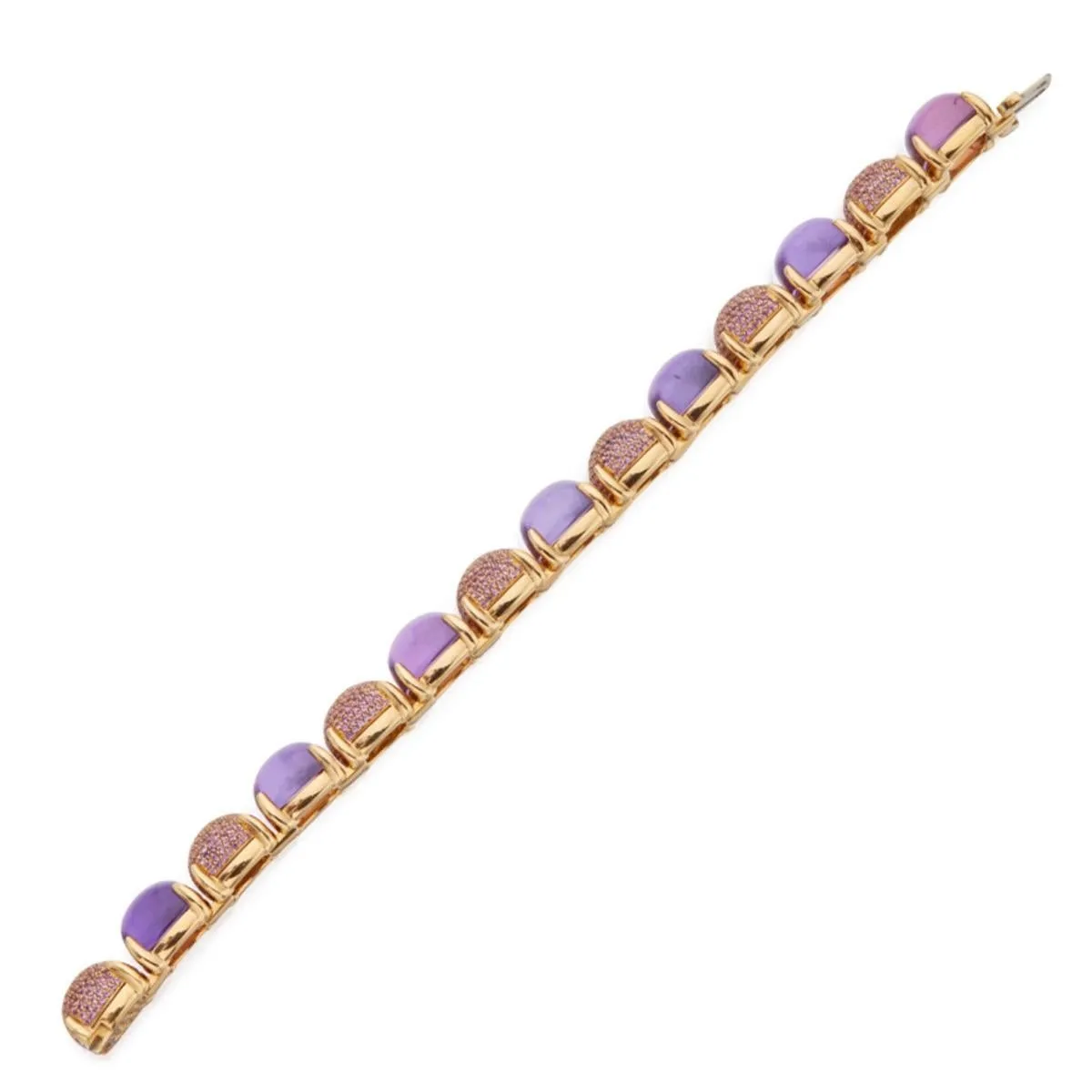 Tiffany & Co Amethyst Sugar Stacks18k Yellow Gold Bracelet