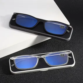 Unisex Full Rim Alloy Frame Anti Blue Light Lens Reading Glasses Xx666