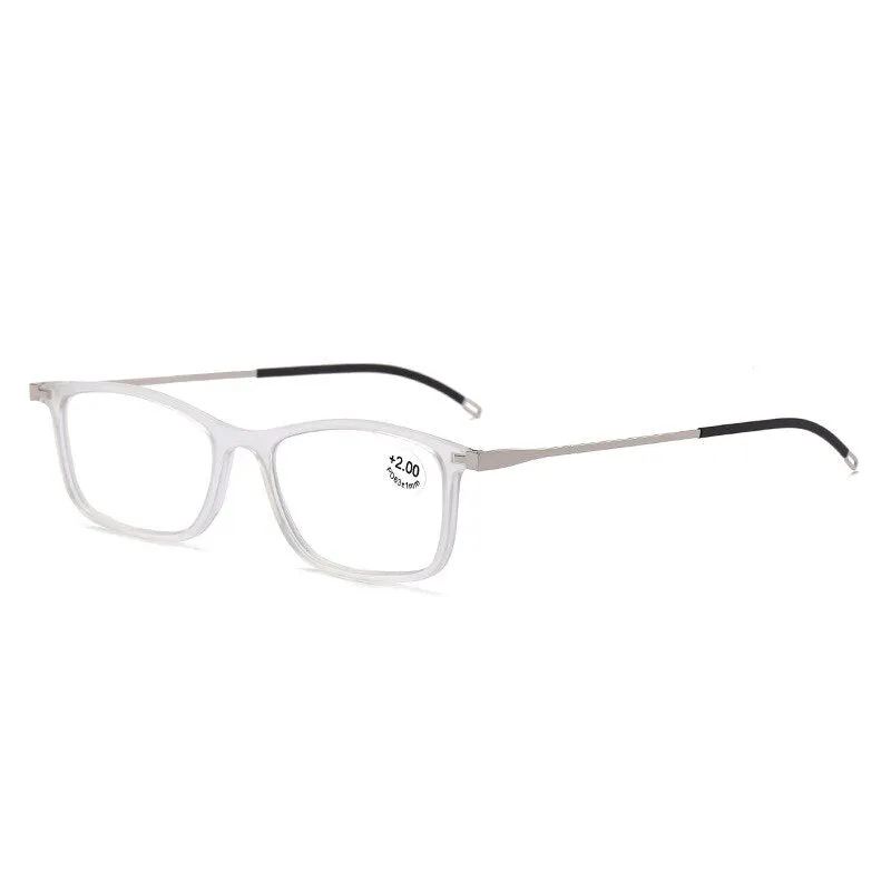 Unisex Full Rim Alloy Frame Anti Blue Light Lens Reading Glasses Xx666