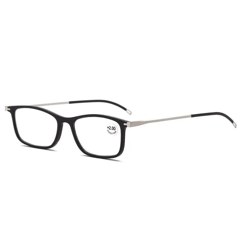 Unisex Full Rim Alloy Frame Anti Blue Light Lens Reading Glasses Xx666