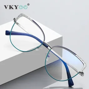 Vicky Women's Full Rim Cat Eye Alloy Reading Glasses 3112