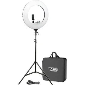 Vidpro RL18 LED 18'' Bi-Color Ring Light W/Tripod Stand&Case