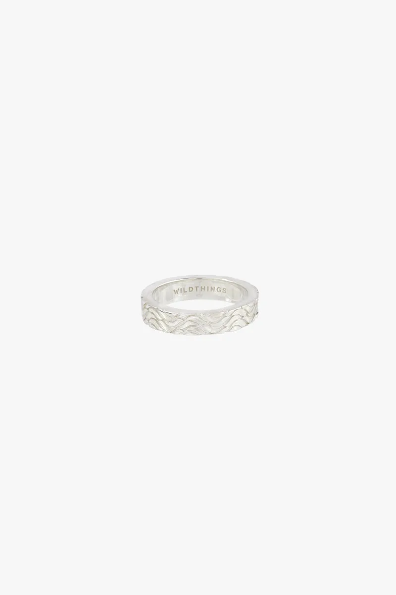 Wave ring silver