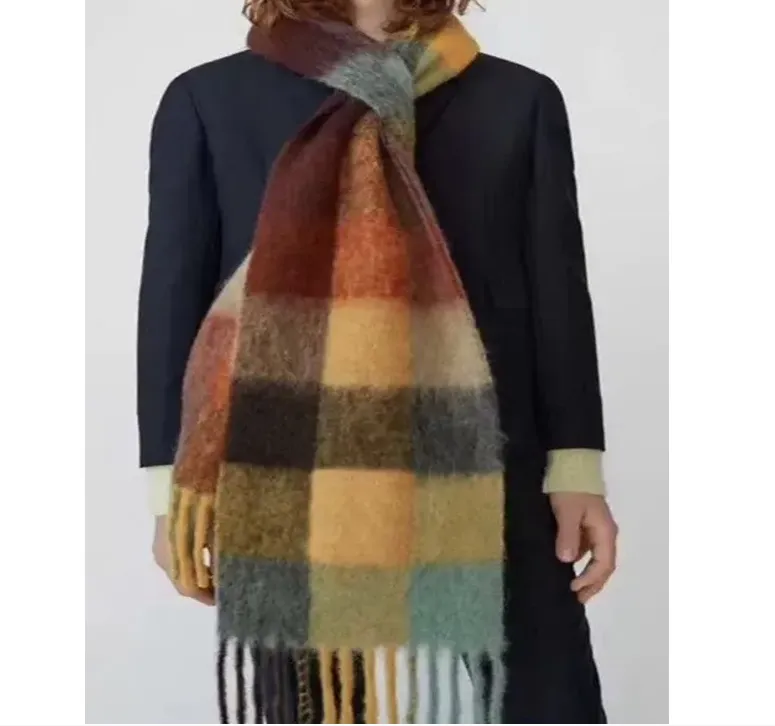 Winter Check Scarf