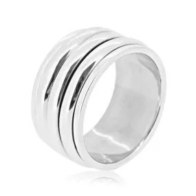 Women's Chunky Spinning Ring, Thumb Ring Solid 925 Silver